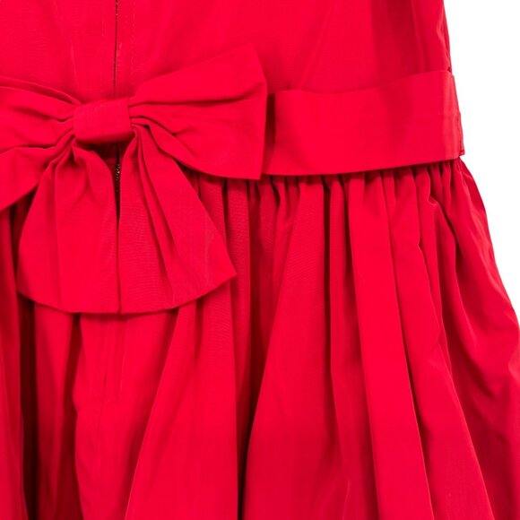 Jason Wu For Neiman Marcus Red Sleeveless Dress Crochet Collar Size 5T - Picture 10 of 11